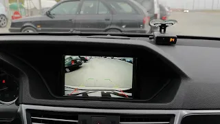 Mercedes E class W212 - front and rear view cameras to the factory screen