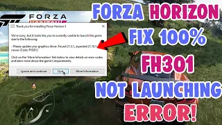 How to fix Forza Horizon 5 Error FH301 Update Your Graphics Driver AMD and NVIDIA GPU Solved