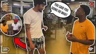 SLAPPING STRANGERS IN THE FACE IN THE GYM PRANK !!!