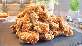 Super Crispy Fried Chicken Recipe 盐酥鸡 BEST Chinese Popcorn Chicken Ever! Taiwanese Style 超大鸡排-迷你版