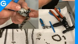 Connecting bicycle chains (quick links, pins etc.)