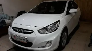 Установка парктроников Hyundai Solaris