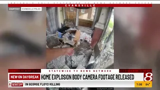 Police release body camera footage from Evansville house explosion