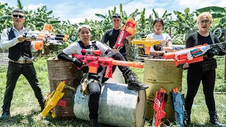 LTT Nerf War : SEAL X Warriors Nerf Guns Fight Crime Group Mr Cowboys Mafia With Swat Girl