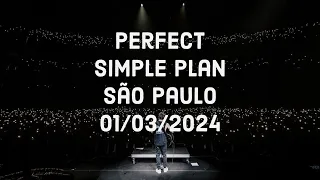 Perfect - Simple Plan LIVE IN BRAZIL - 01/03/2024 - Vibra São Paulo - I wanna be