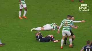 andrew davies tackle on scott brown - davies horror tackle on brown |