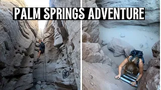 Ladder Canyon Trail in Mecca California | Palm Springs Hike | Ropes and Ladder Trail