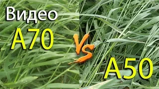 Samsung Galaxy А70 vs А50.  Видео. Локация город, зелень. Asker