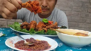 how to prepare and eat spicy crispy and juicy fried chicken || kents vlog.