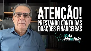 ATENÇÃO! Prestando conta das doações financeiras