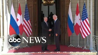 Biden, Putin arrive for high-stakes summit in Geneva l ABC News