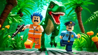 Bad Dinosaurs Escape Prison: Police is Dinosaur Hunt - Lego Prison Escape