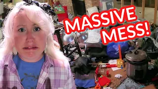 😱EXTREME BASEMENT CLEANING, DECLUTTERING, AND ORGANIZING | Large Family Moving!