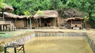 Full video: 90 days girl Build Life, pool, kitchen clay, New farm, garden - Bàn Thị Diết