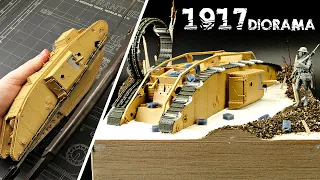 Cutting The Best Tamiya Tank Model In Half... For Diorama Purposes!