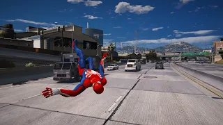 No Seatbelt Car Crashes - GTA 5 SpiderMan Ragdolls Compilation (Euphoria physics)