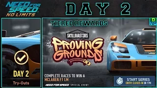 NFS No Limits | Proving Grounds - McLaren F1 LM | Day 2