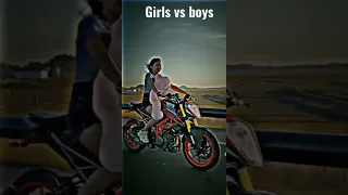 Girls vs Boys driving bike hasti ka basti 😅👿😈