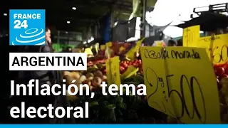 La inflación en Argentina es un tema electoral, a dos meses de comicios presidenciales