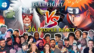 Jiraiya vs Pain [Full Fight] 🔥 26 People Reaction Mashup - Shippuden 130-133 - 🇯🇵