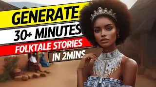 How to Generate Long Interesting African Folktale Stories in 2 MINUTES | Faceless YouTube Channel