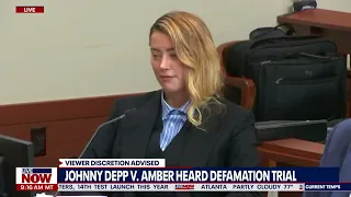 Amber Heard smirks as witness corrects Johnny Depp lawyer | LiveNOW from FOX