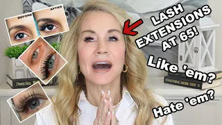 I Got LASH EXTENSIONS for the FIRST TIME AT 65! ! Were they WORTH IT?  Come Along WITH ME!