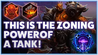 Garrosh Taunt - THIS IS THE ZONING POWER OF A TANK! -  Grandmaster Storm League