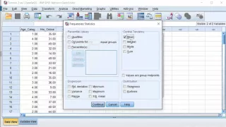 SPSS - Mean, Median, Mode, Standard Deviation & Range