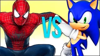 SONIC VS SPIDER-MAN | СУПЕР РЭП БИТВА | Соник бум ежик ПРОТИВ Человек Паук фильм MARVEL spiderman