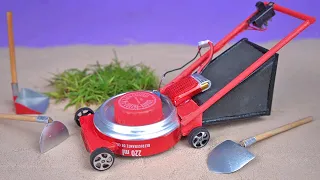 Making an Amazing Mini Lawn Mower with soda cans