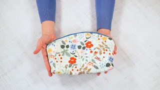 How to Make a Curved Zipper Pouch