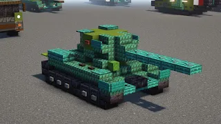 как сделать танк Т-34-85 в майнкрафте