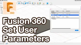 Fusion 360 Tutorial Parameters