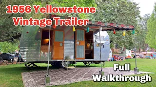 Tour A 1956 [Yellowstone] Vintage Trailer 19ft Caravan Full Walkthrough Camper RV