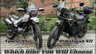 Hero Xpulse 200 4V VS Himalayan 411 || Comparing The Common Features And What You Should Buy…