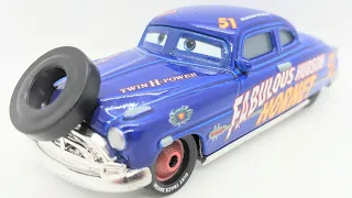 Mattel Disney Pixar Cars Diecast Fabulous Hudson Hornet With Tire 2020 Blue Desert Review.