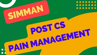 Post CS Pain Management PLAB 2 SIMMAN Station| SIMMAN Post Caesarean Section Pain Management|PLAB 2|