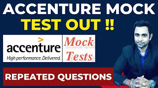 Accenture Mock test | Attempt Now | Repeated Questions & Topic