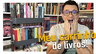 Organizando o meu carrinho de livros