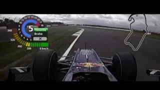 F1 2009 British GP Sebastian Vettel Onboard Pole Lap [FOM] HD.wmv