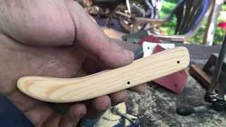 Couteau OKAPI fabrication du manche - OKAPI knife handle making - صناعة المقبض لسكين أوكابي