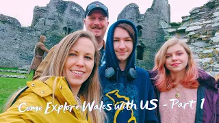 Americans - EXPLORE Wales 🏴󠁧󠁢󠁷󠁬󠁳󠁿 (Driving Welsh Countyside -Castle- Distillery - Short AirB&B Tour)