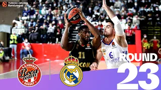 Real gets thrilling double OT win! | Round 23, Highlights | Turkish Airlines EuroLeague