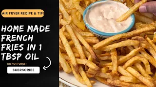 The best  french fries in Air fryer|French fries in Air fryer  No soaking, no par boil #frenchfries