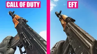 Call of Duty Modern Warfare vs Escape from Tarkov Weapons Comparison