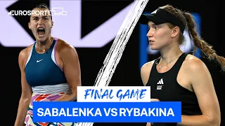 The INSANE Final Sabalenka-Rybakina Game in Full | Australian Open Final | Eurosport Tennis