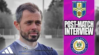 Craig Mahon vs Bishop's Stortford | Match Reaction | Vanarama National League North