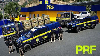 PRF NA FRONTEIRA APREENSÃO DE MULAS DO TRÁFICO🚔 | GTA V PRF | GTA 5 POLICIAL (LSPDFR)