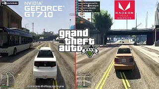 GTA 5 Gt 710 VS Vega 8 FPS Comparison